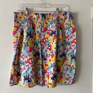 NWT Loft tropical print skirt